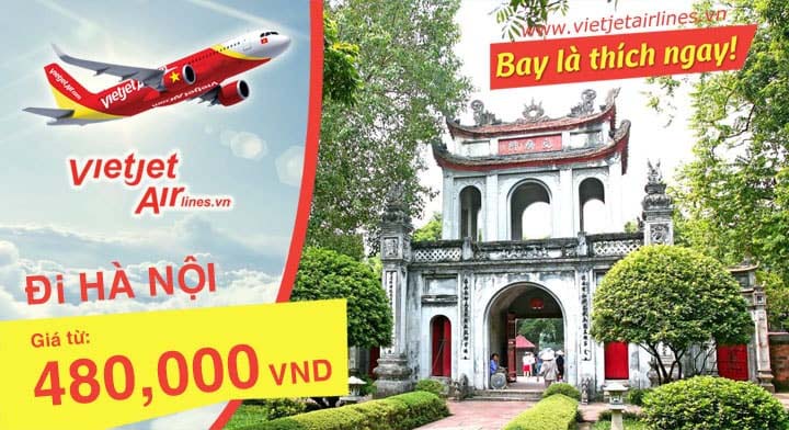 Vé máy bay Vietjet Air đi Hà Nội