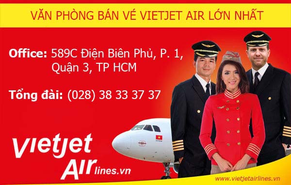 Văn phòng bán vé máy bay Vietjet Air