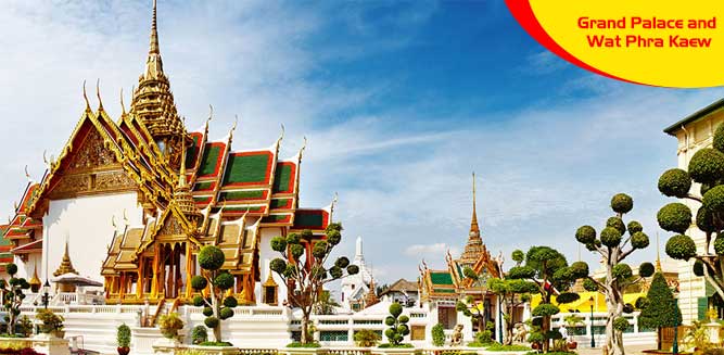 Cung điện Hoàng gia và Chùa Phật Ngọc (Grand Palace and Wat Phra Kaew)